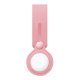 Capa protetora de loop COOL compatível com AirTag silicone rosa