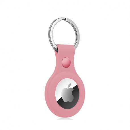 Protective Keychain COOL Compatible with AirTag Silicone Pink