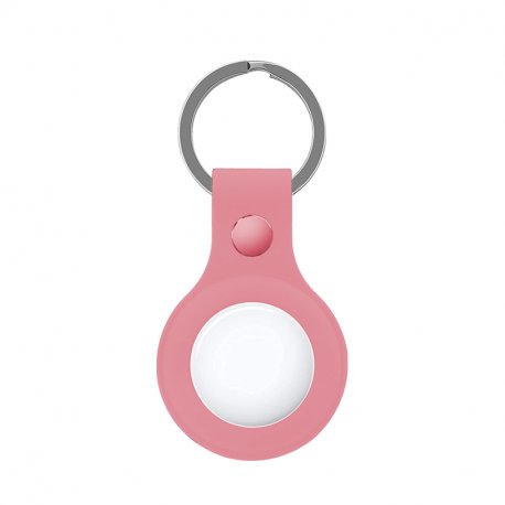 Portachiavi protettivo COOL compatibile con AirTag Silicone rosa
