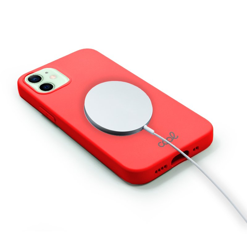 Carcasa COOL Para iPhone 12 / 12 Pro Magntica Cover Rojo