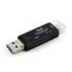 Lettore di schede di memoria universale COOL 3 in 1 (Tipo C / Micro-USB / USB) Nero