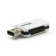 Lettore USB Schede di memoria universali COOL (All in One) Bianco