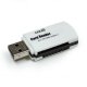 Cartões de memória universais de leitor USB COOL (tudo em um) branco
