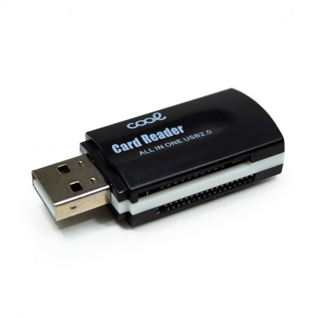 Leitor USB de cartão de memória universal COOL (tudo em um) Preto