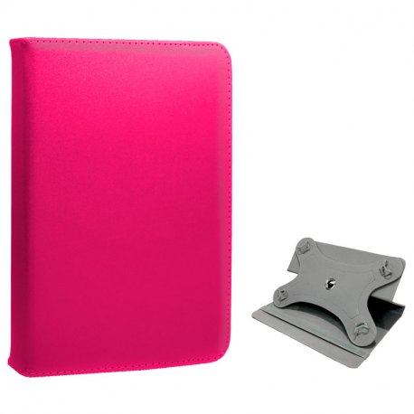 COOL Ebook / Tablet 7 inch Leatherette Pink Rotating Case