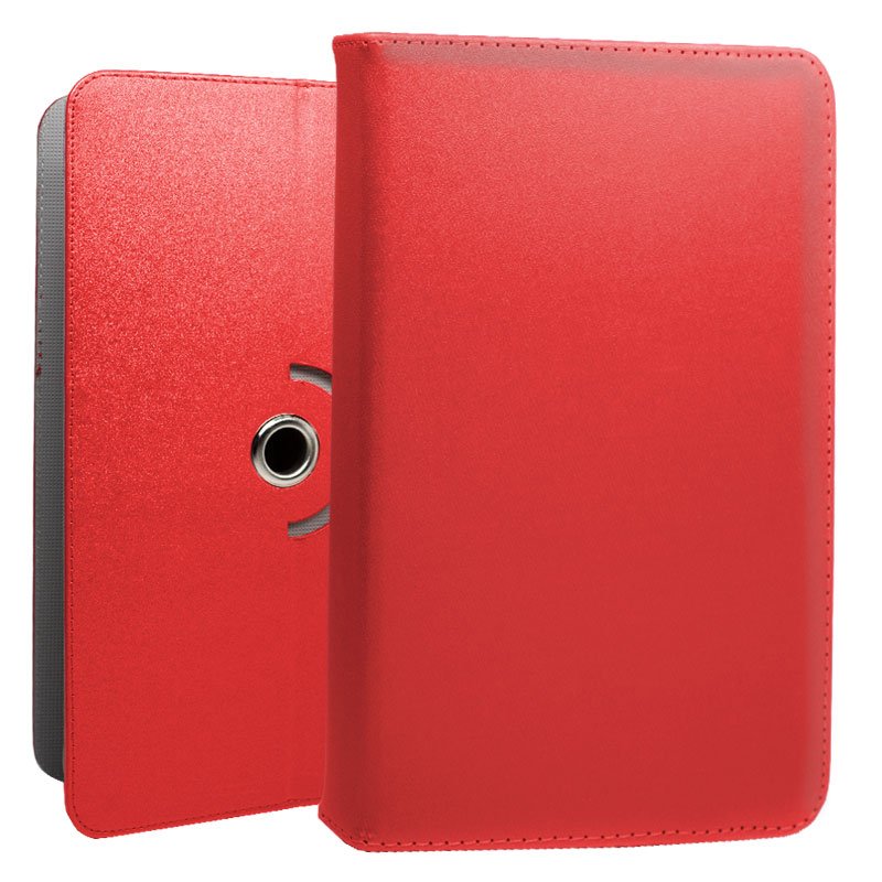 Funda COOL Ebook / Tablet 9.7 - 10.3 pulg Liso Rojo Giratoria (Panormica)