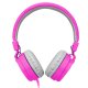 Fones de ouvido de 3,5 mm Jack COOL Toronto Fones de ouvido com micro rosa