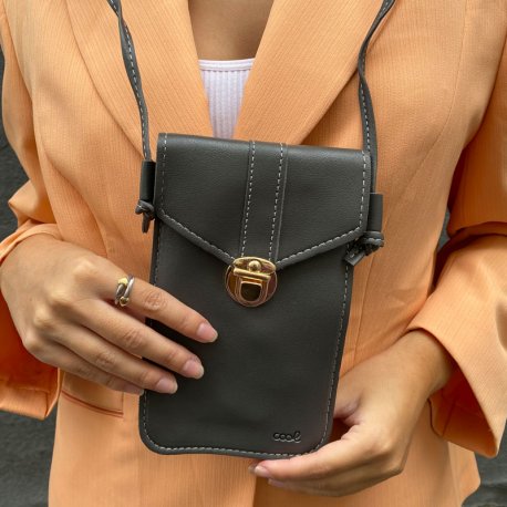 Bolsa Universal Basic de até 6,7 pol. COOL Cinza Escuro