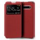 Capa com Cobertura Flip Samsung G973 Galaxy S10 Smooth Red