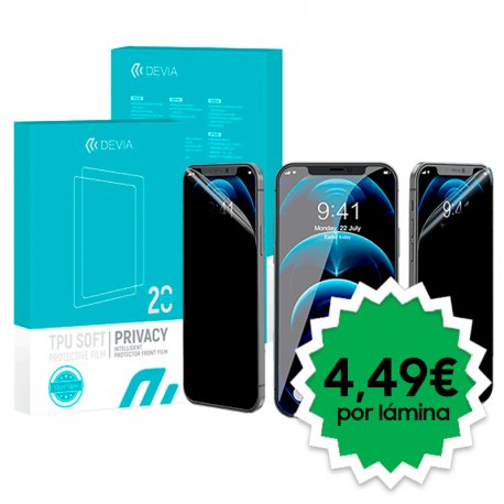 Pellicola anti-impronte Devia Intelligent Hydrogel Protector (confezione da 50 unità)