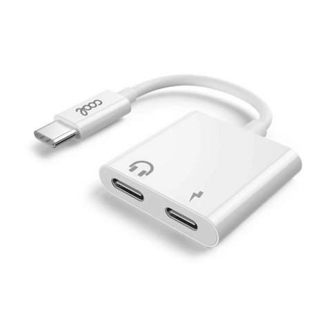 Dual USB TYPE-C Adapter (Headphones + Charging) Digital COOL