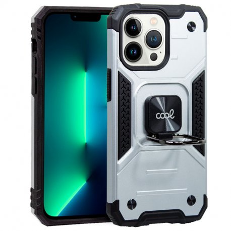 Custodia COOL per iPhone 13 Pro Hard Ring Argento