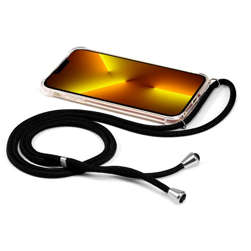 Cool® - Funda Transparente Con Cordon Cuerda 150 Cm Iphone Xr