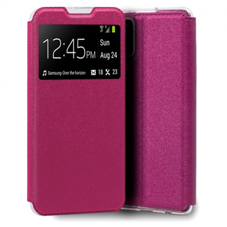 COOL Custodia Flip Cover per Samsung A037 Galaxy A03s Plain Pink
