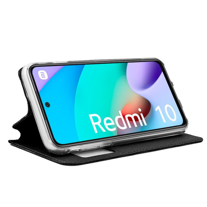 Funda COOL Flip Cover para Xiaomi Redmi 10 / Redmi 10 2022 Liso Negro