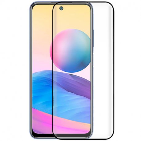 Pellicola salvaschermo in vetro temperato COOL per Xiaomi Redmi Note 10 5G / Redmi 10 / Pocophone M3 Pro 5G (FULL 3D Black)