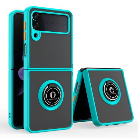 Capa COOL para Samsung F926 Galaxy Z Flip 3 Hard Ring Azul Céu