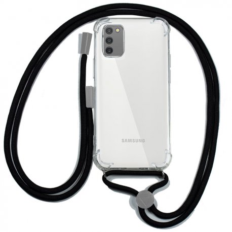 Custodia COOL per Samsung A037 Galaxy A03s con cavo nero