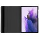 Custodia COOL per Samsung Galaxy Tab S7 Plus T970 / T975 in pelle nera liscia da 12,4 pollici