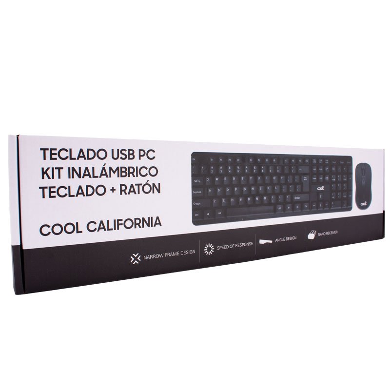 Teclado Espaol USB PC Kit Inalmbrico + Ratn COOL California