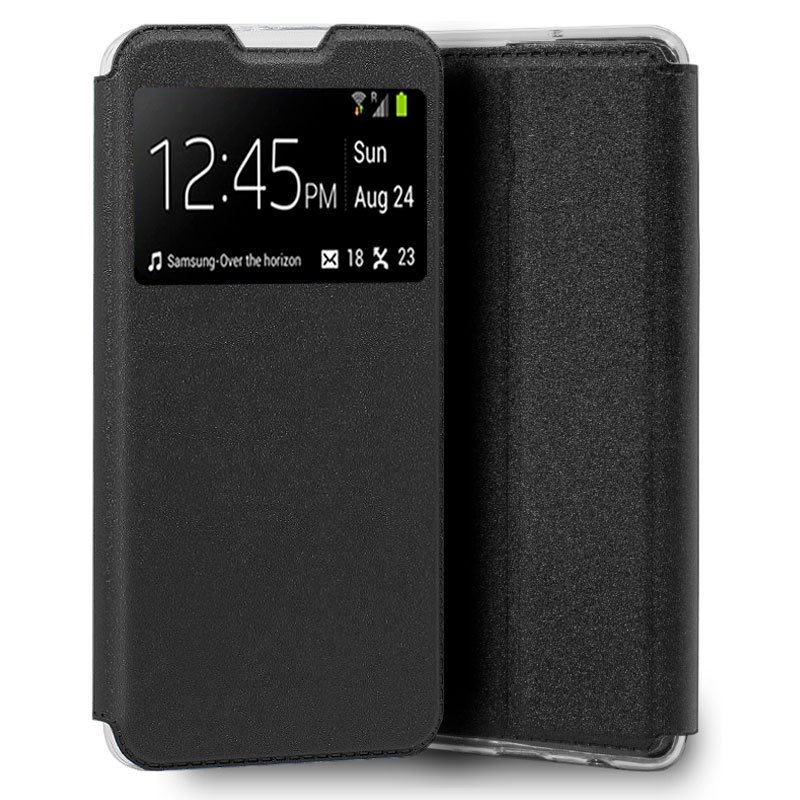 Funda COOL Flip Cover para Oppo Find X2 Neo Liso Negro