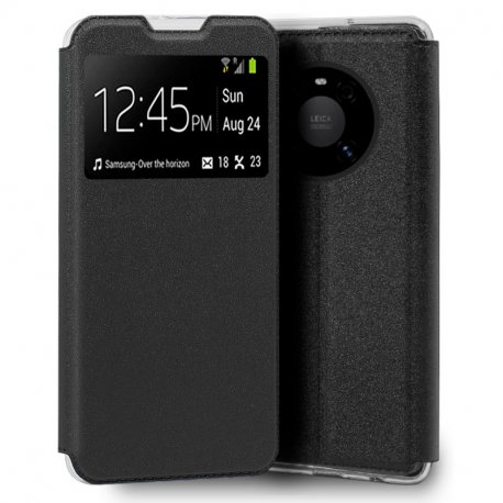 COOL Custodia Flip Cover per Huawei Mate 40 Pro / 40 Pro Plus Smooth Black
