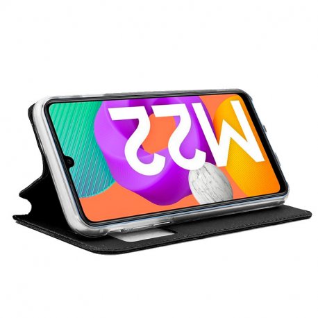 Funda COOL Flip Cover para Samsung A125 Galaxy A12 / M12 Liso Negro