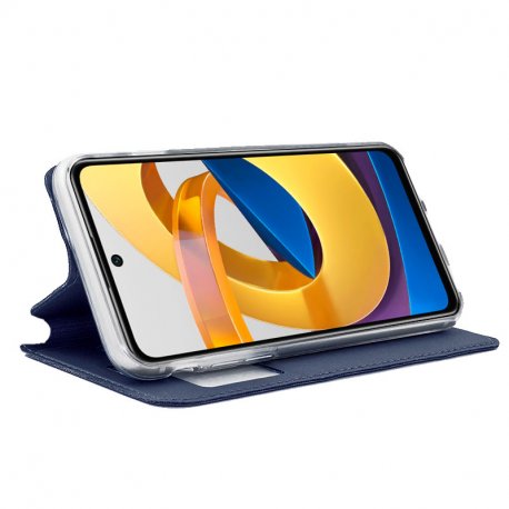 COOL Flip Cover per Xiaomi Poco M4 Pro 5G / Redmi Note 11S 5G Plain Blue