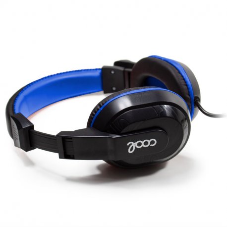 Auricolari stereo per ufficio COOL Dublin con microfono (nero-blu)