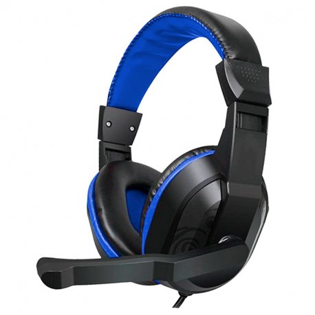 Auricolari stereo per ufficio COOL Dublin con microfono (nero-blu)