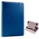 Capa COOL Ebook Tablet de 10 polegadas giratório em couro sintético azul