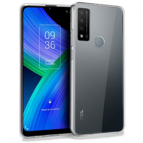 Capa de silicone COOL para TCL 20R 5G (transparente)