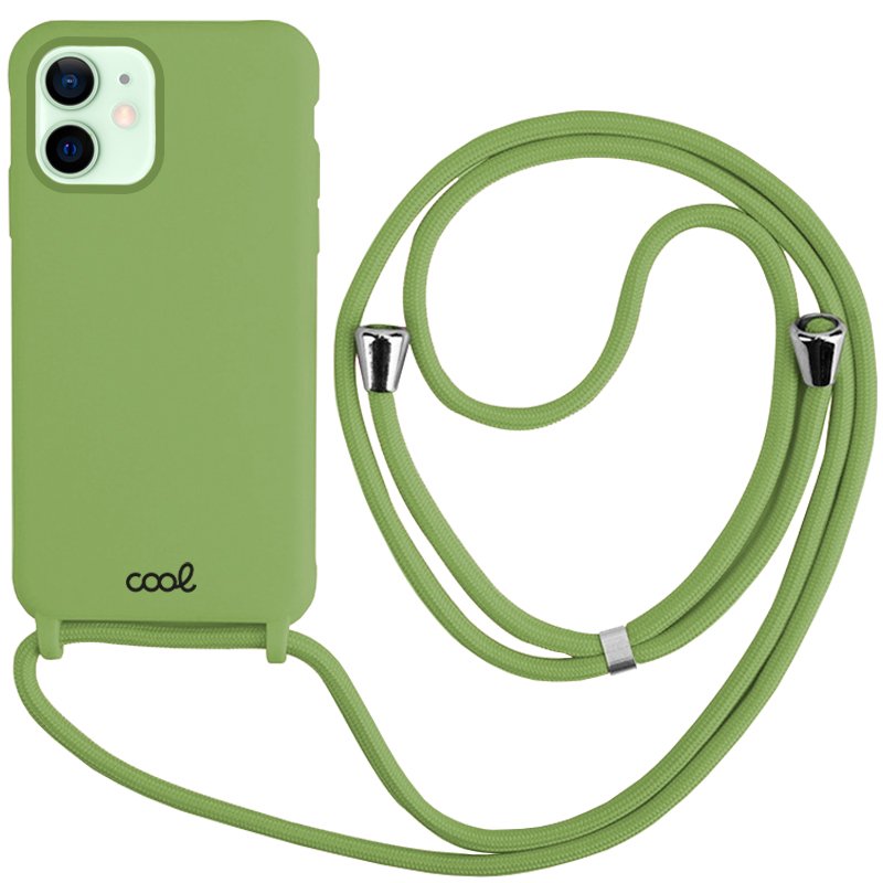 Carcasa COOL para iPhone 12 / 12 Pro Cordón Liso Pistacho