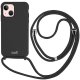 Custodia COOL per iPhone 13 con cordino liscio rosa