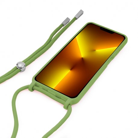 Custodia COOL per iPhone 13 Pro Max Cord Smooth Pistacchio