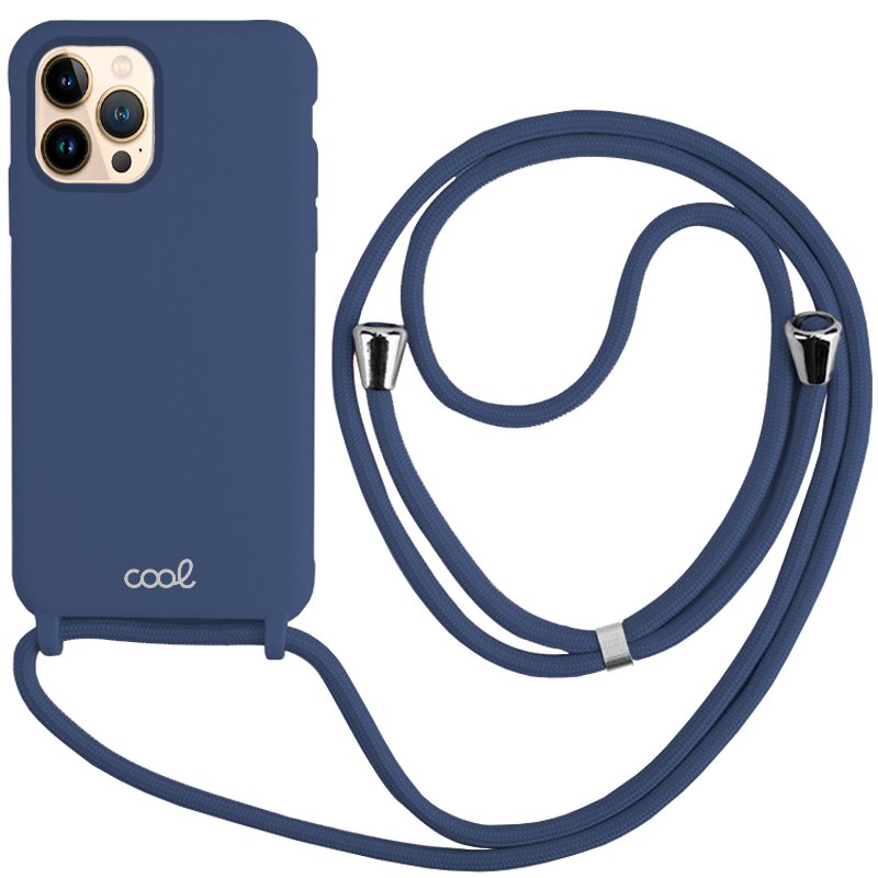 Carcasa COOL para iPhone 13 Pro Max Cordón Liso Marino