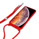 Custodia COOL per iPhone X / XS con cordino rosso liscio