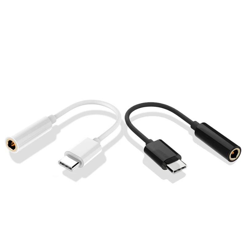 Adaptador de Cable USB C a Jack 3,5 tipo C, convertidor de auriculares  auxiliar USB tipo C de 3,5mm para Huawei P30 Mate 30 Pro Xiaomi Mi 8 9