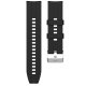 Cinturino in gomma nera Amazfit Bip / GTS / Bip Lite / Huawei / Samsung / COOL da 20 mm universale
