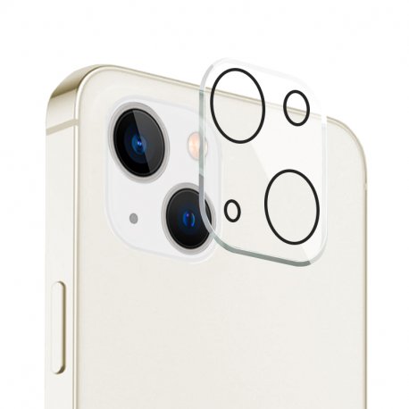 PROTECTION CAMERA ARRIERE IPHONE 13 / 13 MINI FANTAISIE BLANC / SILVER