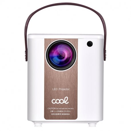  Proyector Compacto COOL Rainbow 3000 Lúmenes Altavoz Integrado + HDMI / SD / USB + Wifi Mirror (Blanco)