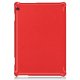 Capa Huawei Matepad T10s de couro vermelho liso de 10,1 polegadas
