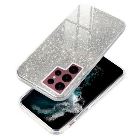 Capa COOL para Samsung S908 Galaxy S22 Ultra Glitter Silver