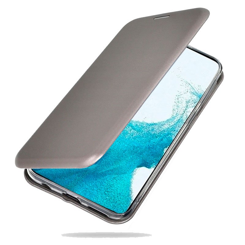 Funda COOL Flip Cover para Samsung S901 Galaxy S22 Elegance Plata