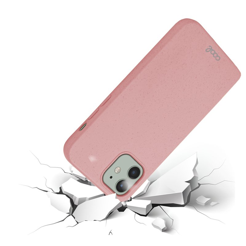 Carcasa COOL para iPhone 12 / 12 Pro Eco Biodegradable Rosa
