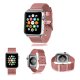 Correa COOL para Apple Watch Series 1 / 2 / 3 / 4 / 5 / 6 / 7 / SE (42 / 44 / 45 mm) Metal Rosa