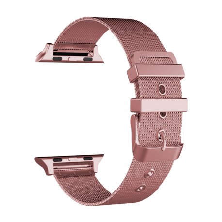 COOL Band for Apple Watch Series 1 / 2 / 3 / 4 / 5 / 6 / 7 / 8 / 9 / SE (42 / 44 / 45 mm) Metal Pink