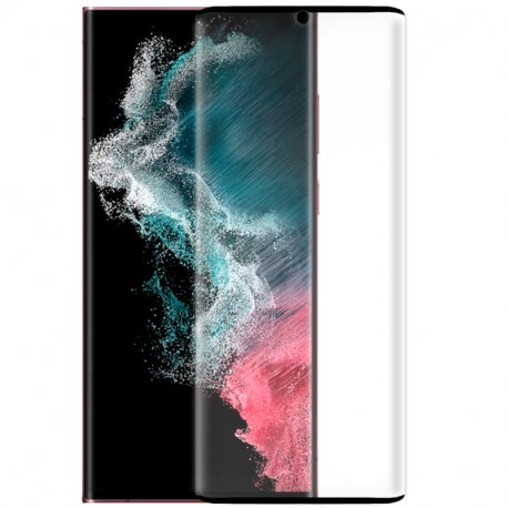 Protetor de tela de vidro temperado COOL para Samsung S906 Galaxy S22 Plus (FULL 3D Black)