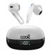 Cuffie stereo Bluetooth Dual Pod Auricolari wireless TWS Lcd COOL Shadow White