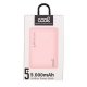 Batteria Esterna Micro-usb Power Bank 5000 mAh COOL Pelle Rosa